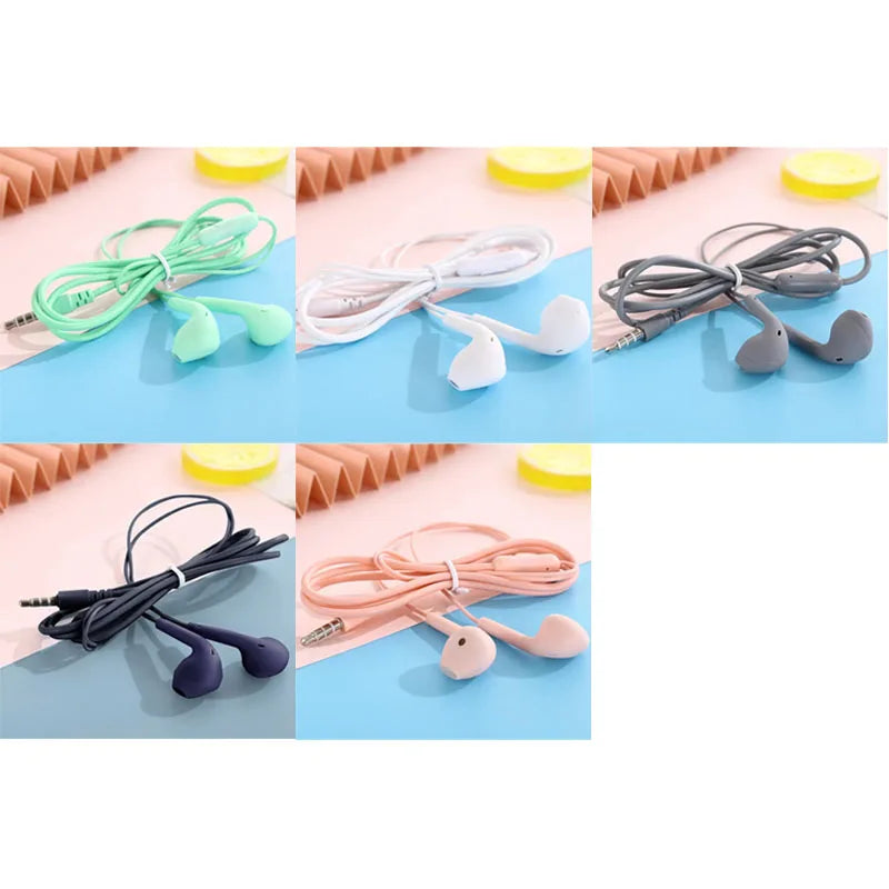 U19 Wired Earbuds 3.5mm Jack Earphones with Mic for iPhone Android Phone Tablet Mini Headphone Sport Headset