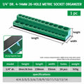 Magnetic Absorption Tools Storage Rack Durable Plastic Hex Socket Bit Holder For 1/4 3/8 1/2 Drive Screwdriver Accessories
