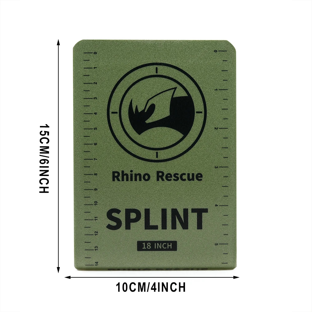 Rhino Rescue Emergency Splint Moldable Medical First Aid  Survival Lightweight Reusable Combat Splint For Camping