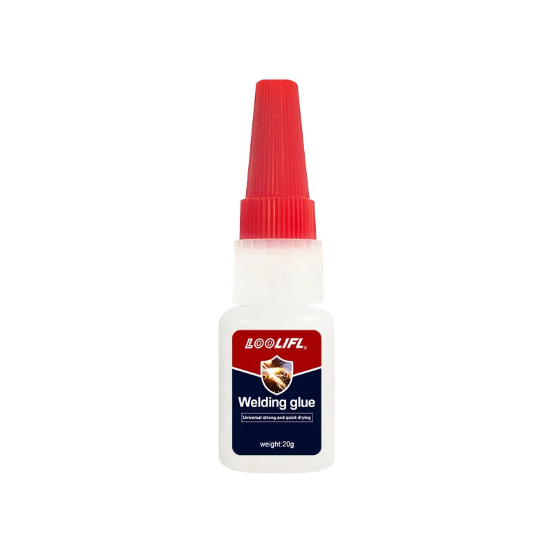 Loolifl 50g High-Strength Welding Oil-Based Glue, Universal Strong Instant Adhesive, Suitable for Resin, Ceramics, Metal, Glass, Wood, Leather, Crafts, Super Glue
