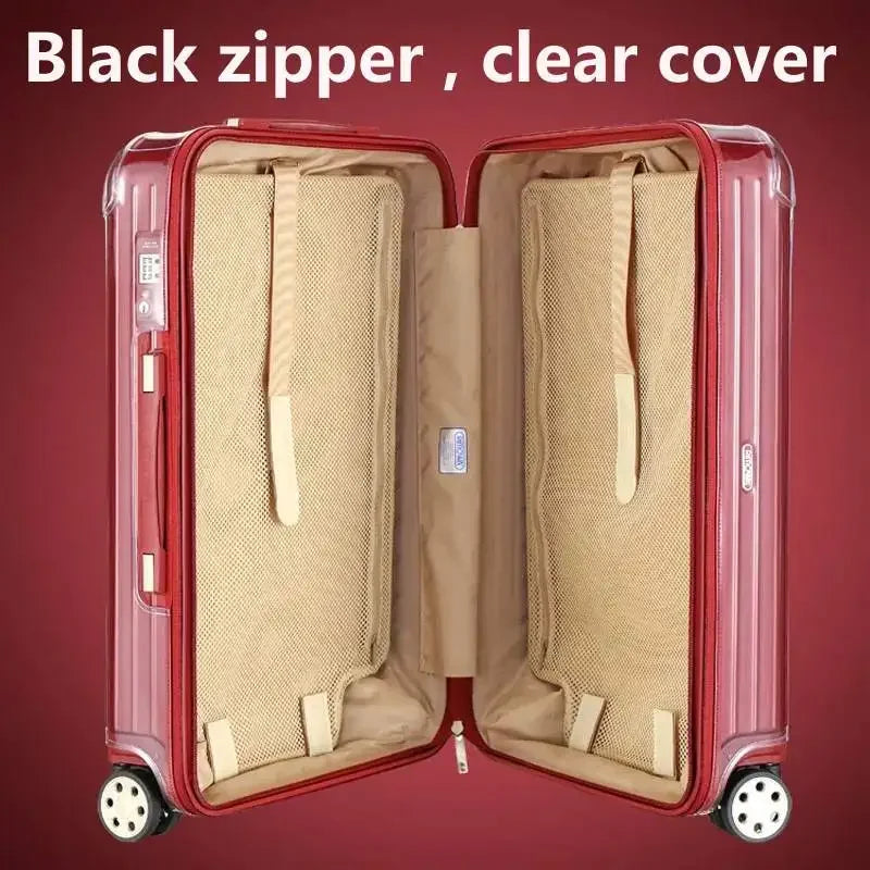 Clear Cover For Rimowa Essential with Zipper High Quality Suitcase Protector Customized Luggage Covers for 20"22"26"28"30"33"
