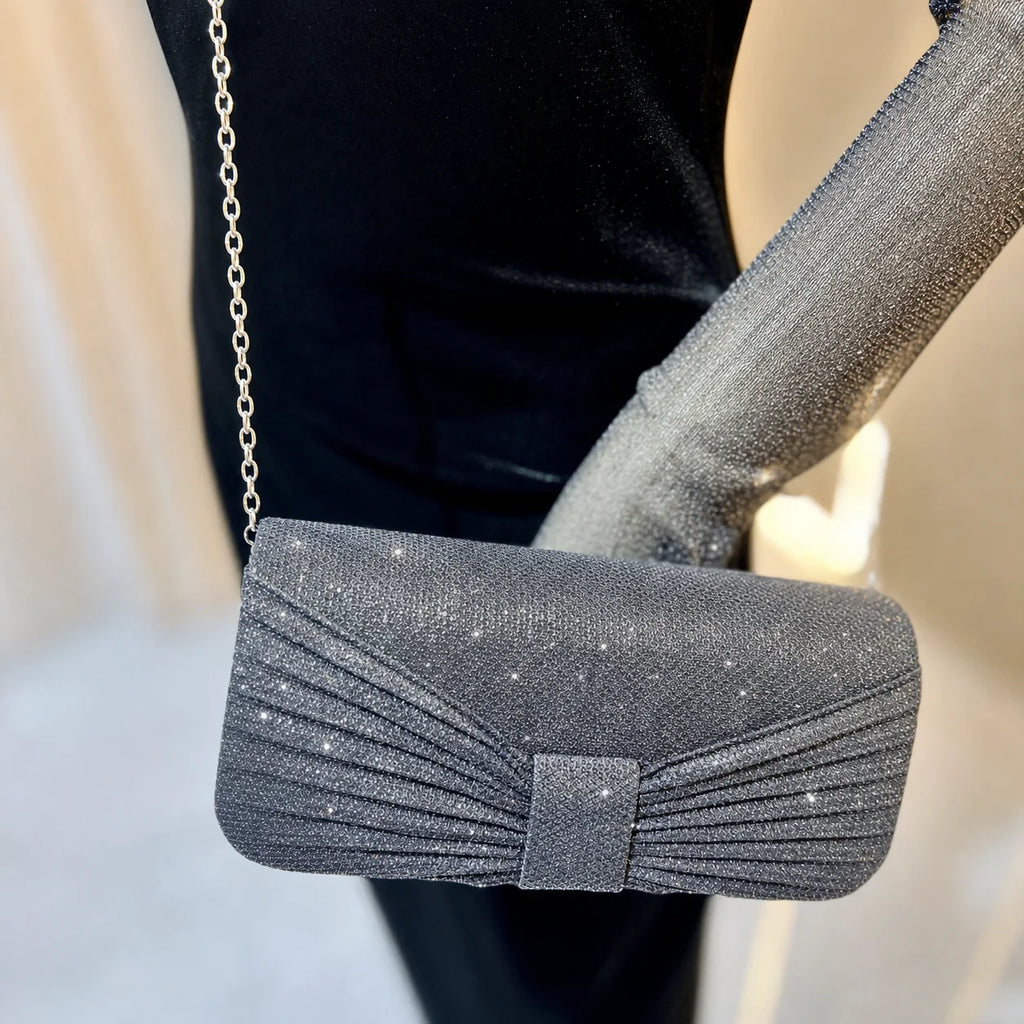 Evening Clutch Bag Shiny Envelope Clutch Bag Ladies Shoulder Bag Rigid For Wedding Evening Dinner Date
