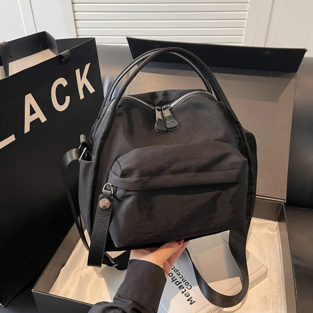 Women Lightweight Sling Bag Large Capacity Casual Crossbody Bag Solid Color Versatile Shoulder Bag Travel Shopping Work Date Bag