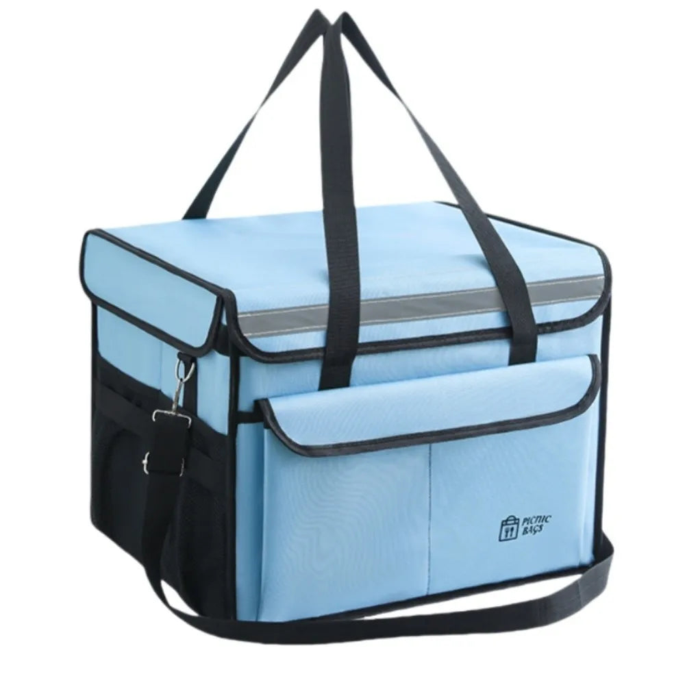 Portable Large Capacity Thermal Insulation Bag Thicken Fruit Container Cooler Storage Bag Lunch Bag Picnic
