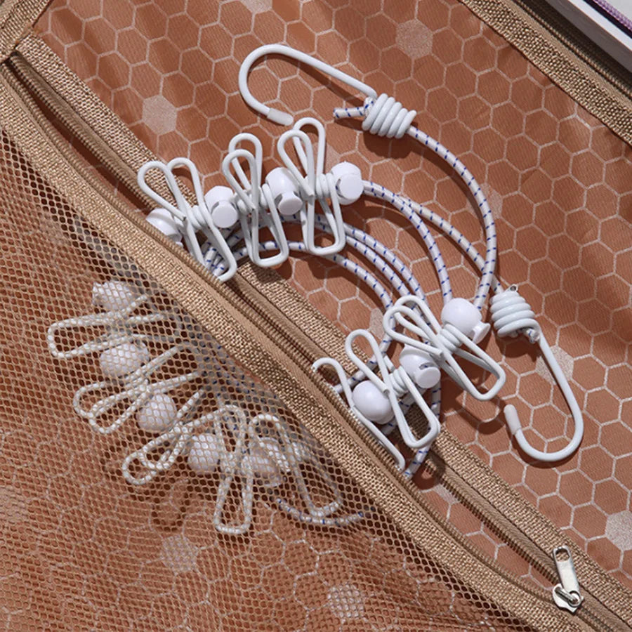 Thiened Outdoor Travel Clothes Drng Rope Dormi Indoor And Outdoor No Punching Windproof Non-slip Quilt Drng Rope