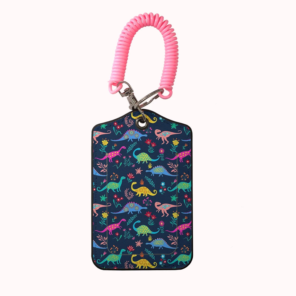 HOT AnimalsDinosaur Team Leather Business Luggage Tag Suitcase Address Label Luggage Boarding Case Label Name ID Address Clip