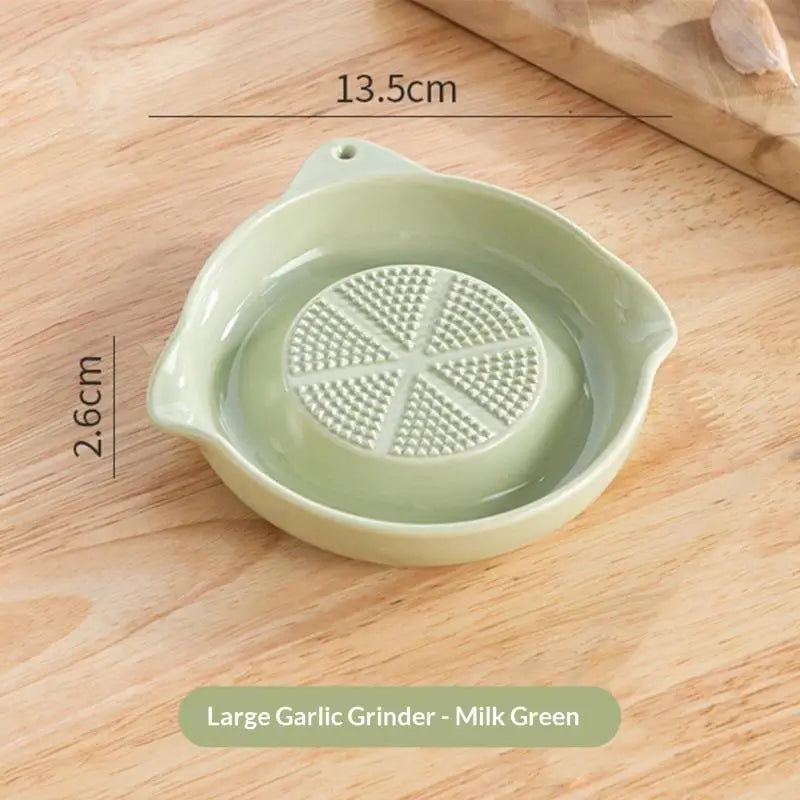 Ceramic Garlic Grater Plate Japanese Style Porcelain Ginger Wasabi Grinder With Spout Kitchen Pasta Making Tool Kitchen Supplies