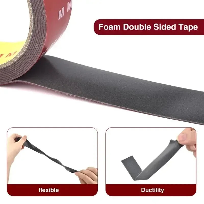Heat-Resistant Auto Double-Sided Adhesive Patch - High Viscosity Strong Adhesion, for Heavy-Duty Car Accessories Fixing