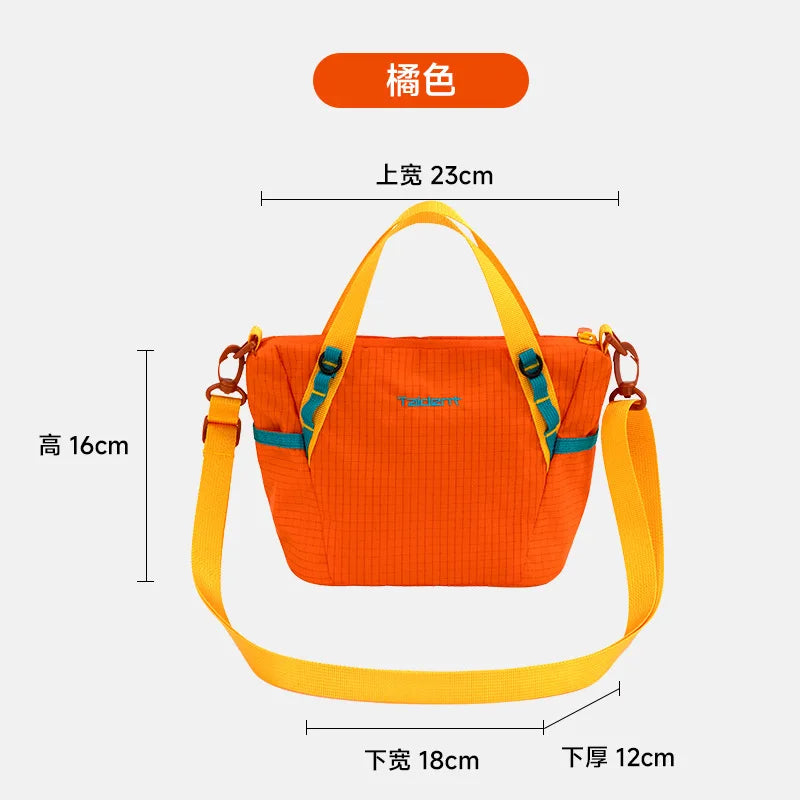 Outdoor Lightweight Multi-Way Tote Bag Fashion Contrast Color Casual Handbag for Women Commuting Crossbody