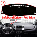 For Mitsubishi Outlander CW ZG ZH 2007 2008 2009-2012 Car Dashboard Cover Avoid Light Pad Instrument Platform Cover Mat Carpet