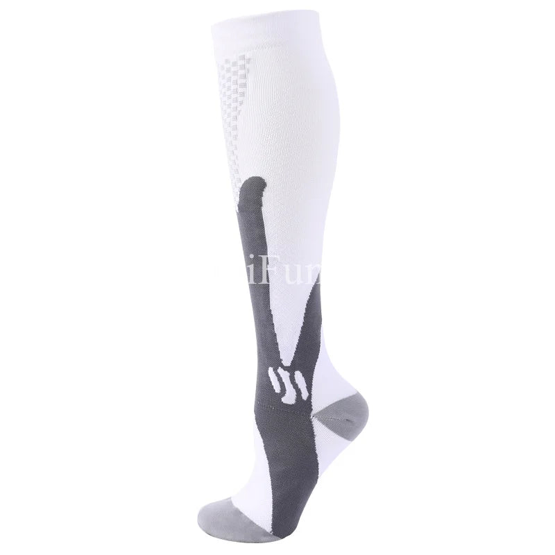 1 Pair Compression Socks Women And Men Stockings Best Medical Nursing Hiking Travel Flight Socks Running Fitness Socks