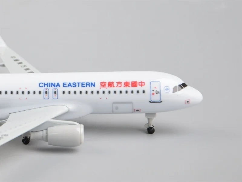 New 20cm China Eastern A320 Diecast Metal Static Simulated Miniature Airplane Model with Stand for Collections and Displays
