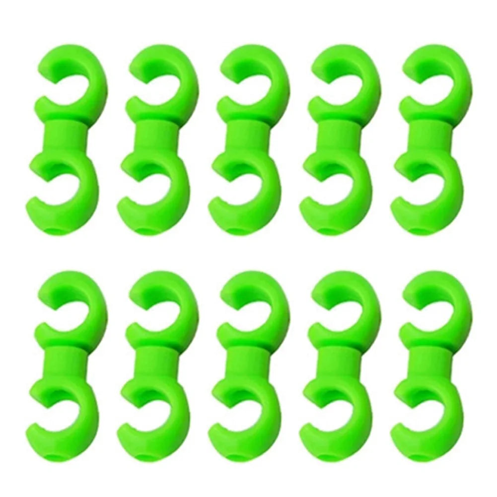 10pcs/set Bicycle Brake Gear Cable S Style Clips Lightweight Rotating Buckle Hose Guide Clasp Cycling Accessories