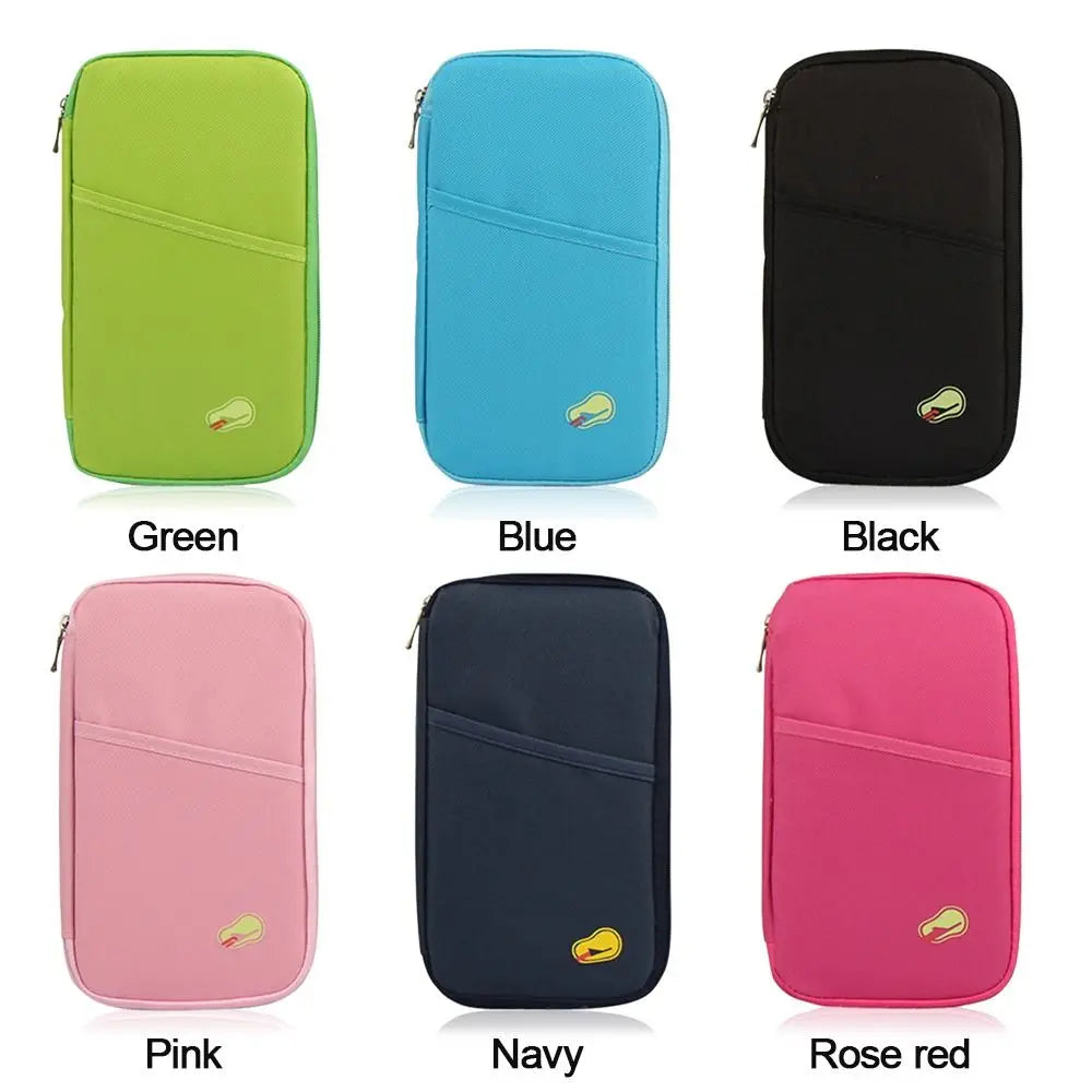 Travel Wallet Bag Purse Zip Case Organiser Passport Document Tickets Holder