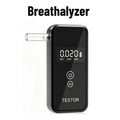 1Pc Black Breath Alcohol Tester Digital Display Blow Type Drunk Driving Detector Plastic Car Safety Test Instrument