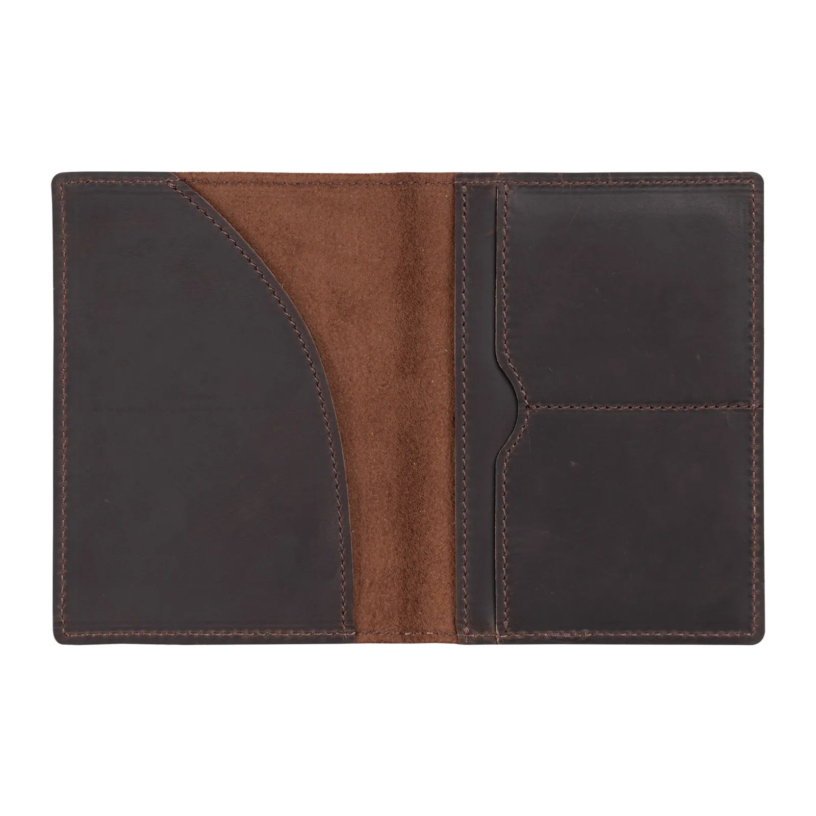 Leather Passport Holder for Travel Essentials, Slim Passport Cover Case Travel Wallet Bifold Credit Card Bag for Women Men