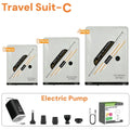 Vacuum Bags for Travel Set with Electric Pump,Compression Space Saver Packing Bags for Luggage Suitcase Clothing Storage Bag
