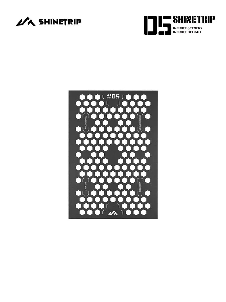 ShineTrip Stainless Steel IGT Modular Insert Panel—DIY Tactical-Style Expansion With Ambient Appeal