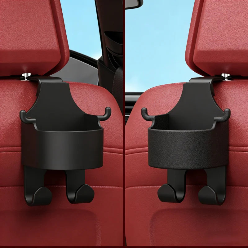 Car Supplies Seat Back Storage Rack1/2Multifunctional cup holder storage box with hookPPMaterial Beverage Phone Holder
