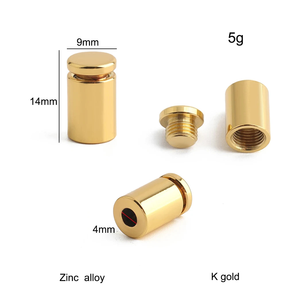 10/50/100PCS Belt Buckles in Bulk Metal Strap Connector For Leather Cord End Caps with Loop Bag Hoodie DIY Bracelet Accessories