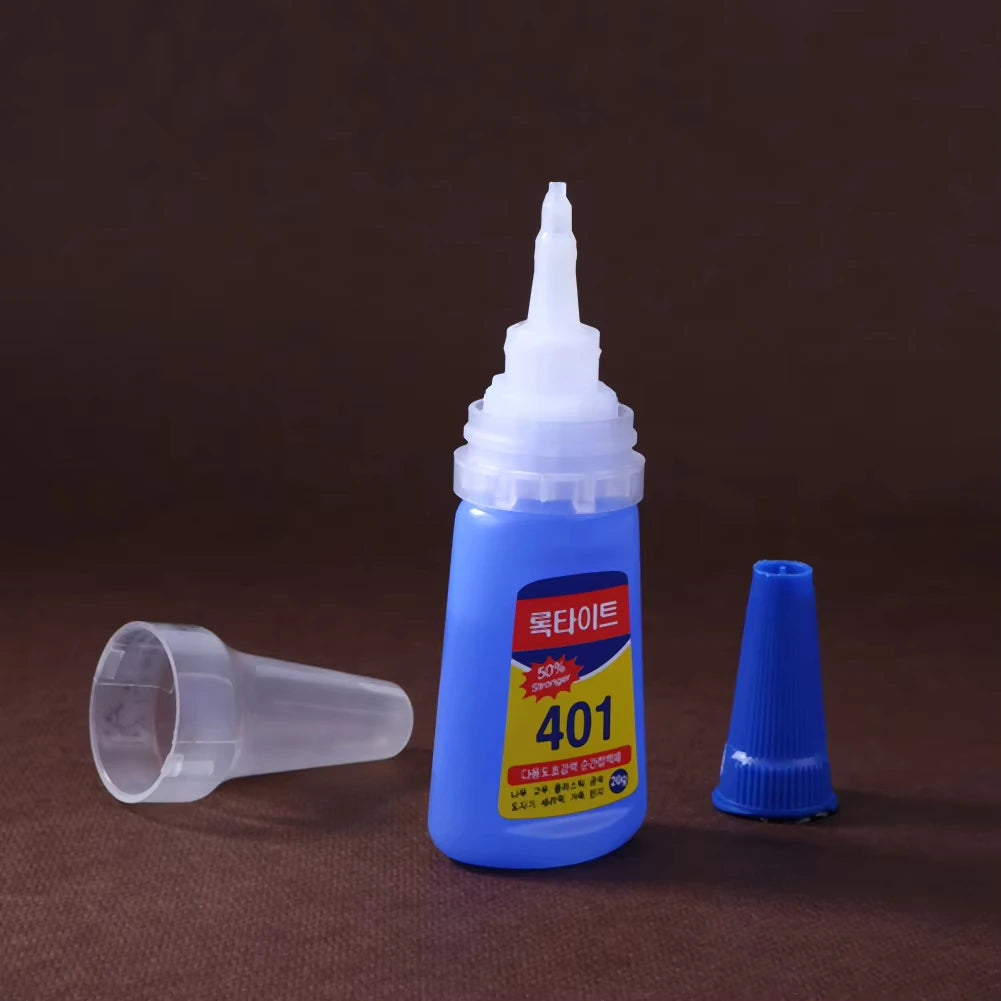 20g Strong Transparent 401 Glue Soft Shoes Manicure Repair Metal Plastic Accessories Multi-Functional Adhesive Super Glue