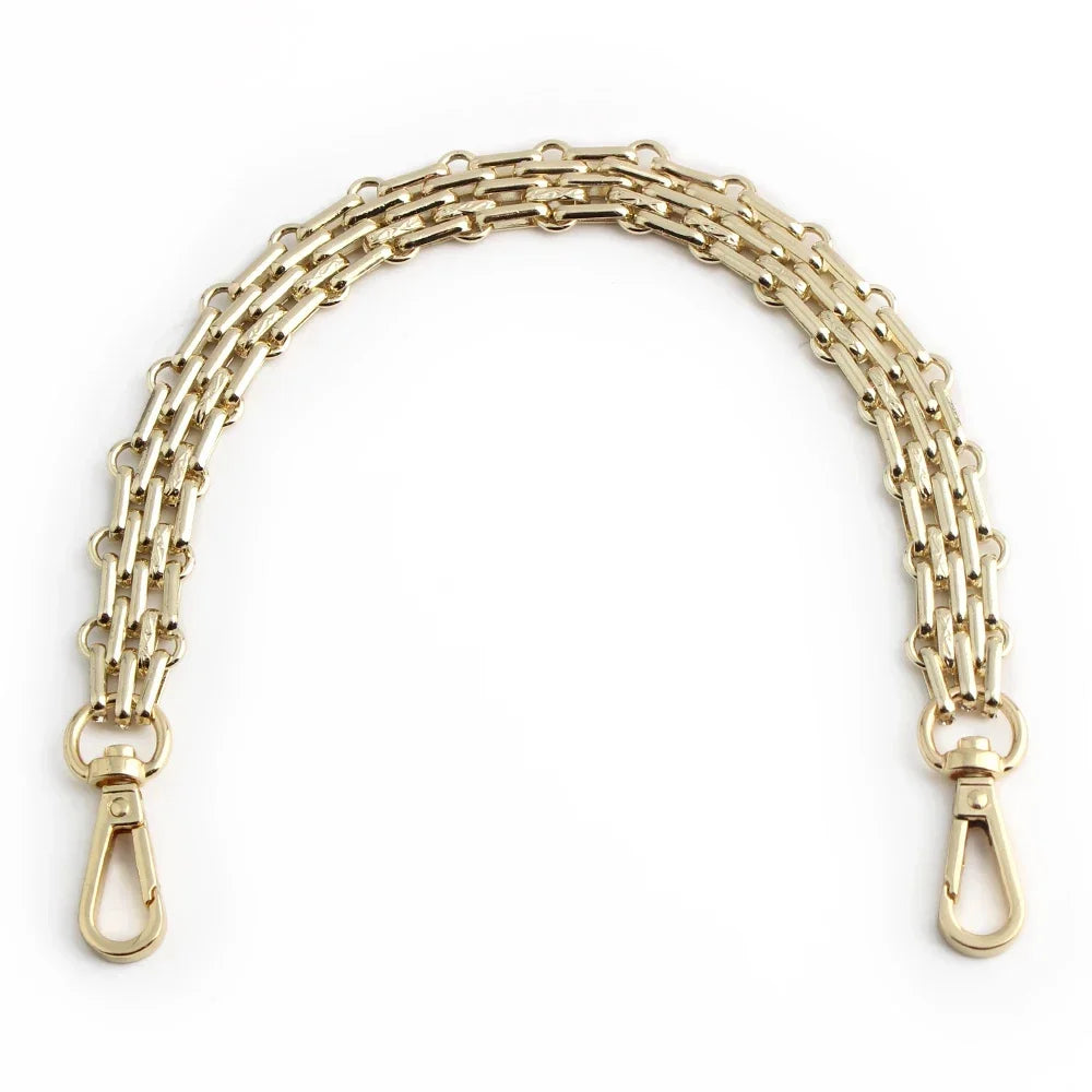 1Pc 30-60-100-120cm Metal Bag Chain Handbag Strap Chain Crossbody Bag Replacement Chains For Bags Part Accessories Bag Straps