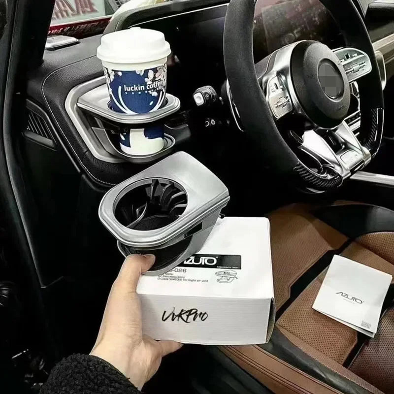 For Mercedes-Benz G-Class G500, G63, G350, G400, G450 Modification, Air Outlet Cup Holder, Beverage Holder, Handle, Storage Box