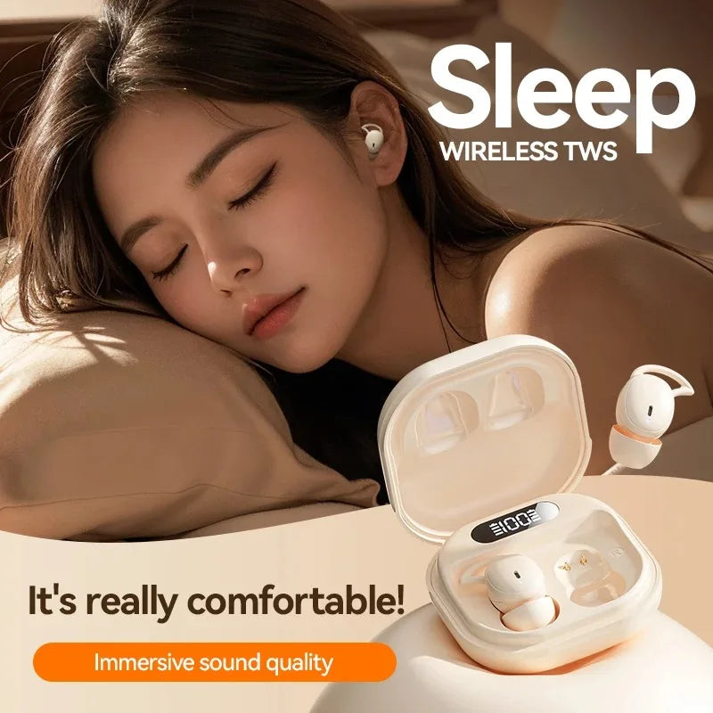 Wireless Bluetooth M72 Sports Game Music Mini Invisible Sleep Built in Microphone Earphones Suitable for Android IOS