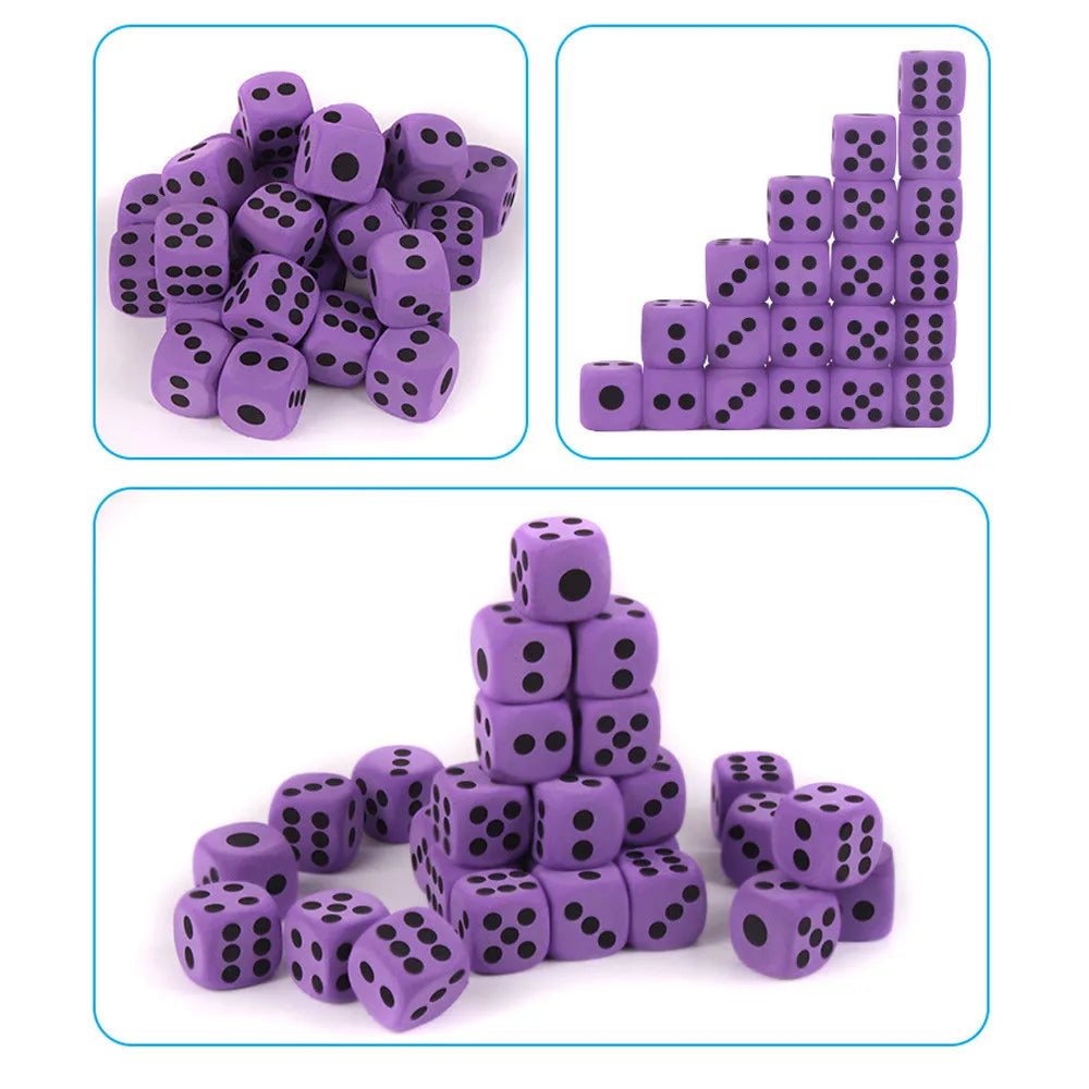 38mm Giant EVA Foam Dice Large Six Sides Dice Kids Educational Counting Toys Children Party Game Dice Board Game Dices