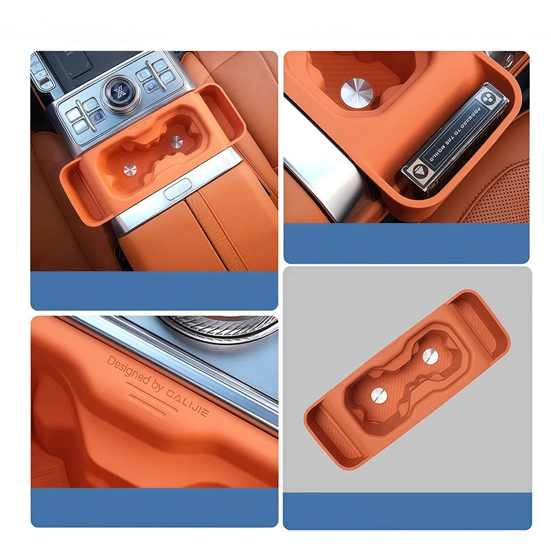 For Jetour G700 2025+ Center Console Gear Shifter Cup Holder Silicone Anti-slip Cup Mat Storage Box Interior Car Accessories