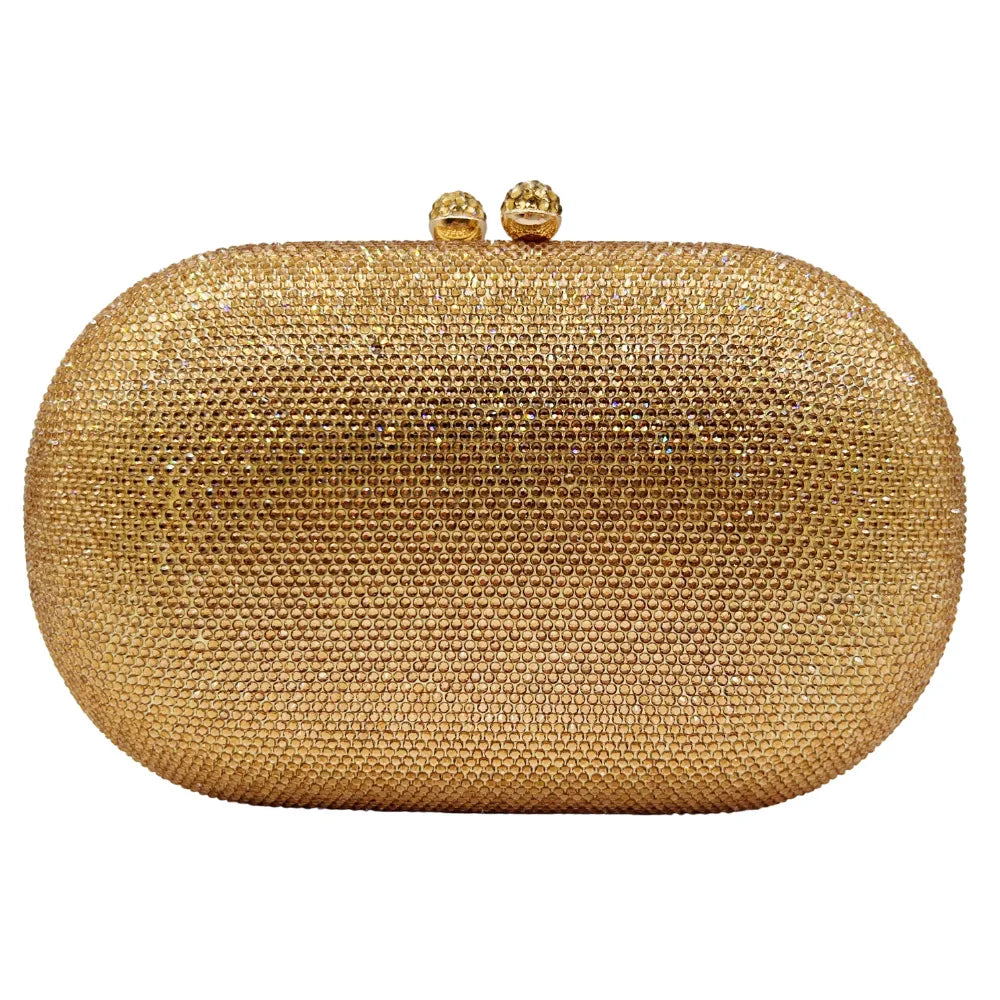 Elegant Women's Rhinestone Evening Bag, Sparkling Crystal Clutch Perfect for Wedding Banquet Party and Formal Dress Occasions