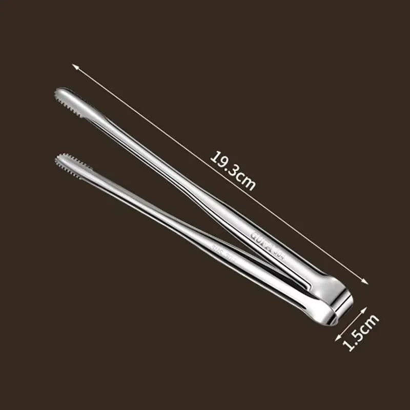 1/5pcs Stainless Steel Barbecue Clip Multifunction Food Tongs Clip Steak Tongs Lengthened Barbecue Clip Kitchen Barbecue Gadgets