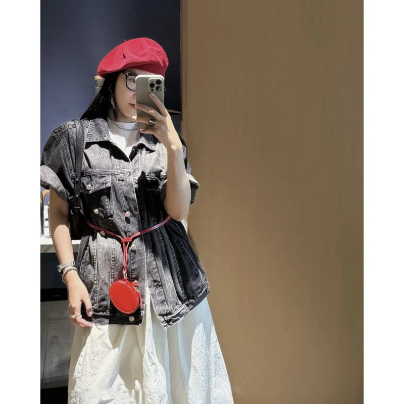 Round box jewelry bag, niche design, versatile crossbody baginsNeck-hanging decorative waist bag, lipstick key bag, earphone bag