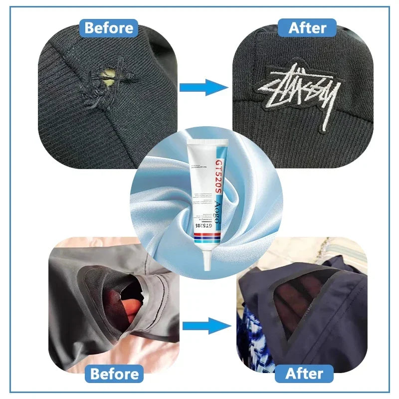 Fabric Glue DIY Cloth Fibre Adhesive Strong Glue Multipurpose Industrial Repair Adhesive Fabric Glue for Clothes Waterproof