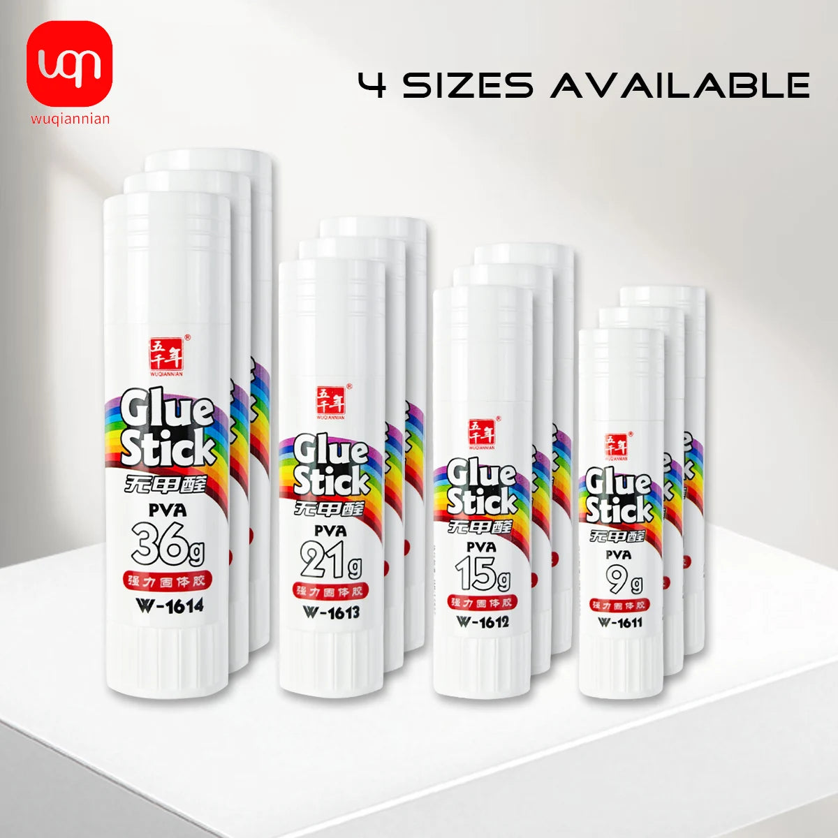 WQN-10PCS White Solid Glue Sticks, Large Capacity for Office,Children’s Craft Classes, School Glue Sticks,Student Supplies 9-36g