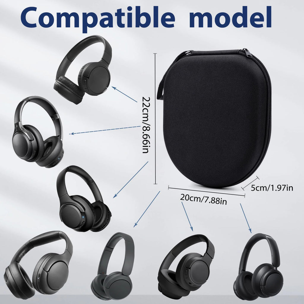 Case Compatible for JBL Tune 510BT 520BT 720BT 770NC 660NC 670NC, For Sony WH-CH720N WH-CH520 Noise Canceling Headphones, Black
