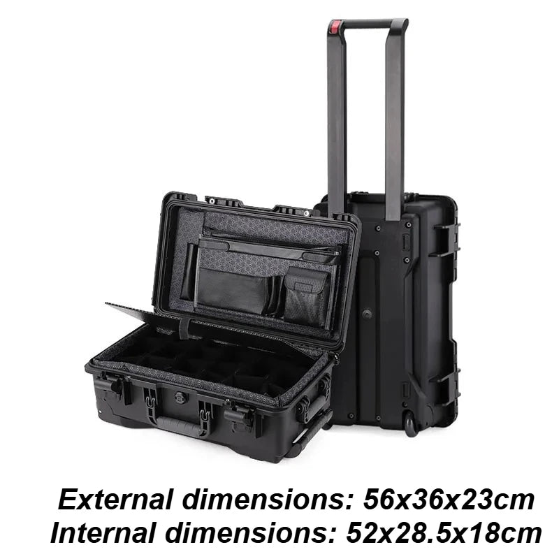 Pull Rod Photography Camera Protective Case Waterproof Equipment Safety Storage Box Portable Hardware Tool Organizer Boxes