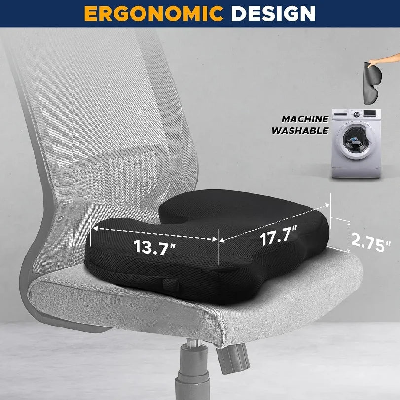 Gel Orthopedic Memory Cushion Foam U Coccyx Travel Seat Massage Car Office Chair Protect Healthy Sitting Breathable Pillows