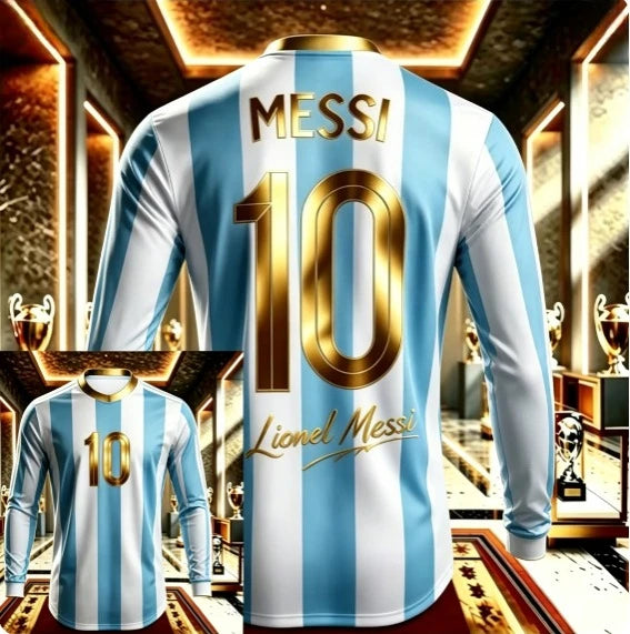 2026 10th Anniversary Edition Football Shirt T-shirt Men's Argentine Football Training Suit Breathable Quick Drying