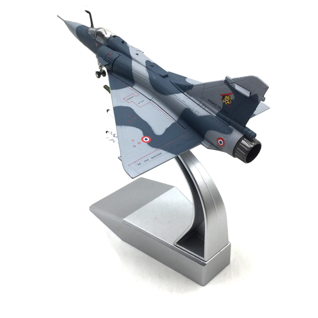 1:100 Scale Mirage 2000 France Fighter Model & Display Stand Collection Gift 2000 Alloy Model Plane Mini Decorative Home