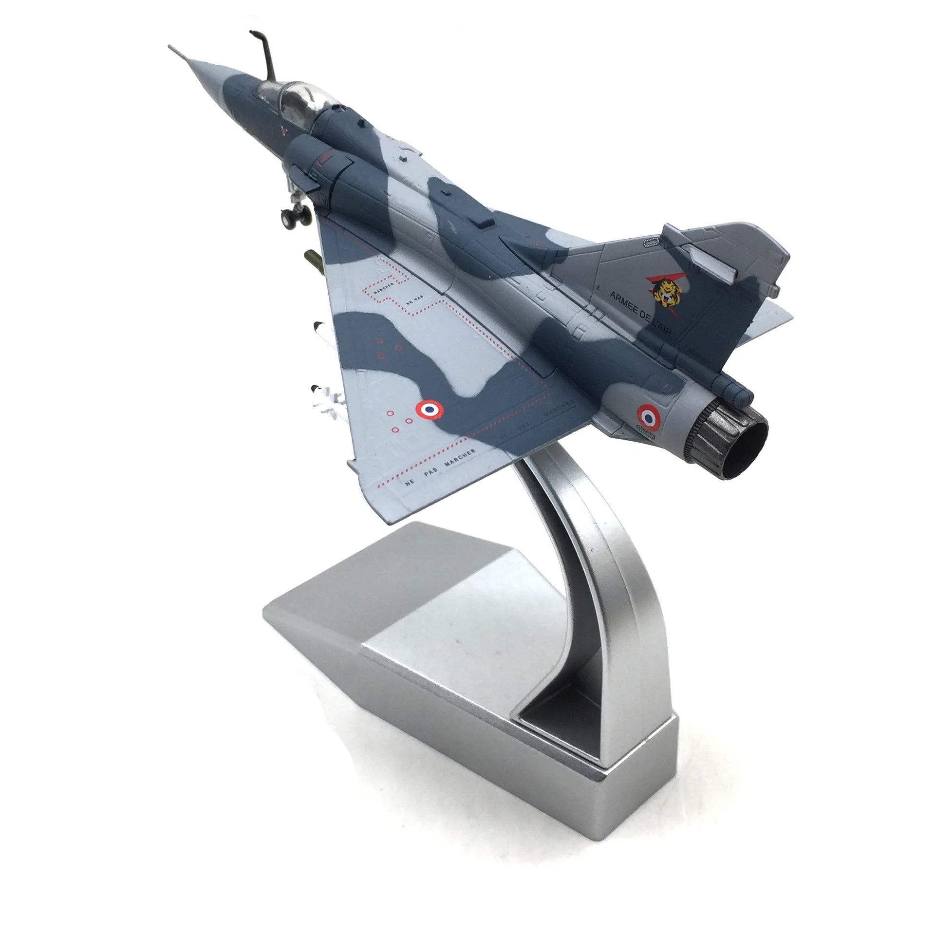 1:100 Scale Mirage 2000 France Fighter Model & Display Stand Collection Gift 2000 Alloy Model Plane Mini Decorative Home