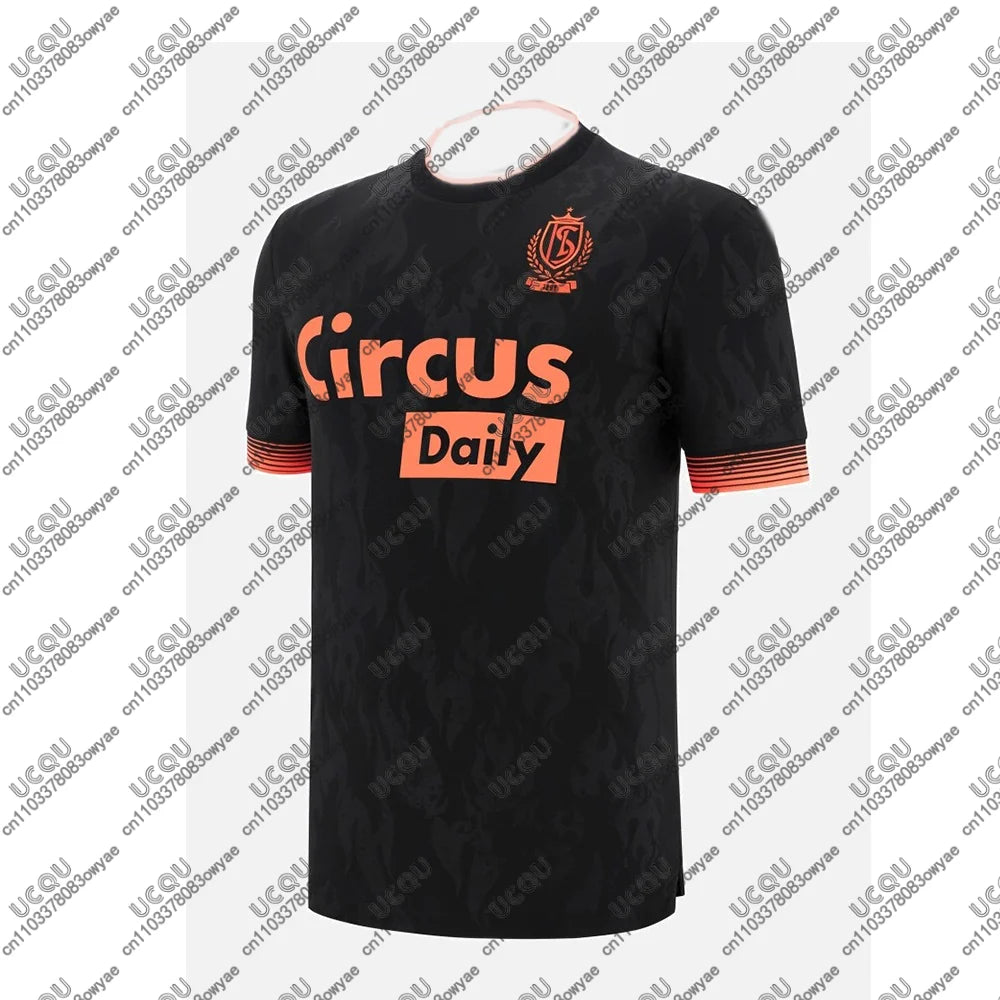 2025-26 Summer Men Kids Boys Breathable Football Jersey Quick-drying Top Adult Male Home Soccer S-Standard L-Liègei Sports Away