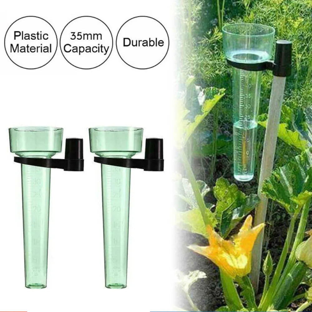 35mm Rain Gauge Rainwater Meter Polystyrene Water Rain Measurement Tool Outdoor Garden Ground Rainfall Guage