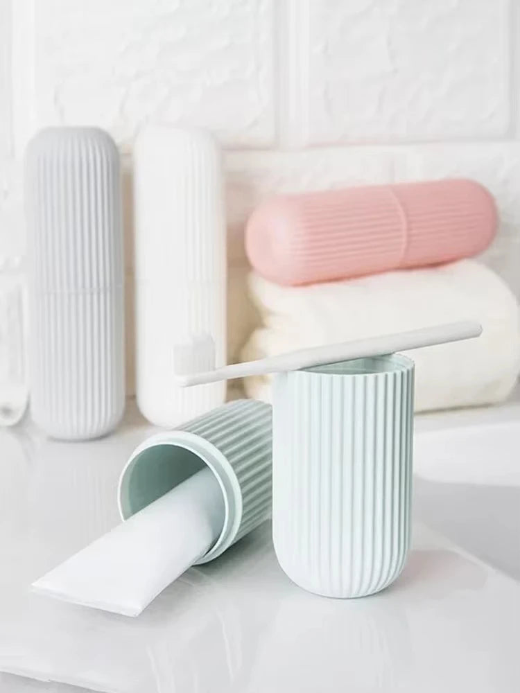 Portable toothbrush, toothpaste holder, toothbrush box, farewell to hotel travel, disposable toothbrush, toothpaste, camping box