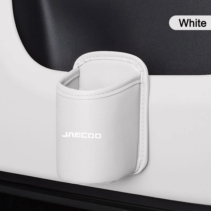 For Jaecoo J7 J8 7 Tiggo 8plus 5Plus 7pro Max Omoda 5 C5 Car Water Cup Stand Rear Seat Drink Rack Leather Water Storage Cup Box