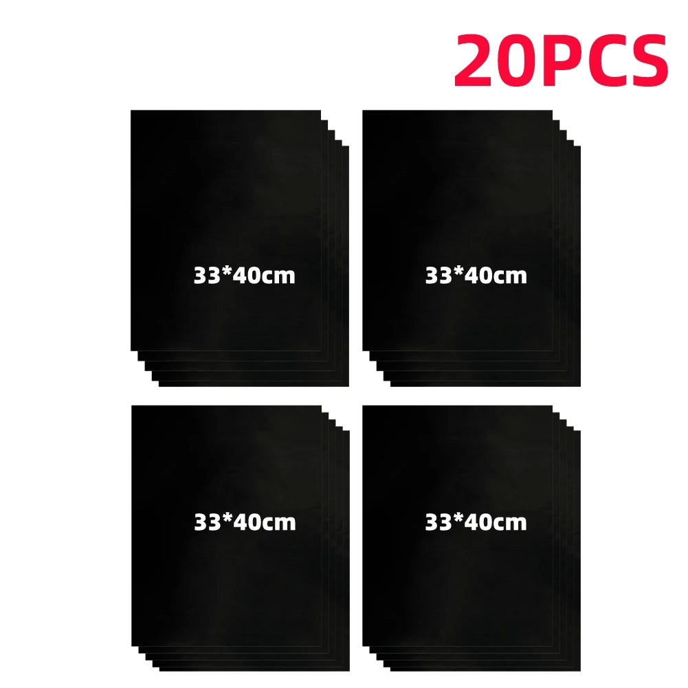 1-20PCS Non-stick BBQ Grill Mat Barbecue Outdoor Baking Mat Reusable BBQ Cooking Grilling Sheet for Party Grill Mat Kitchen Tool