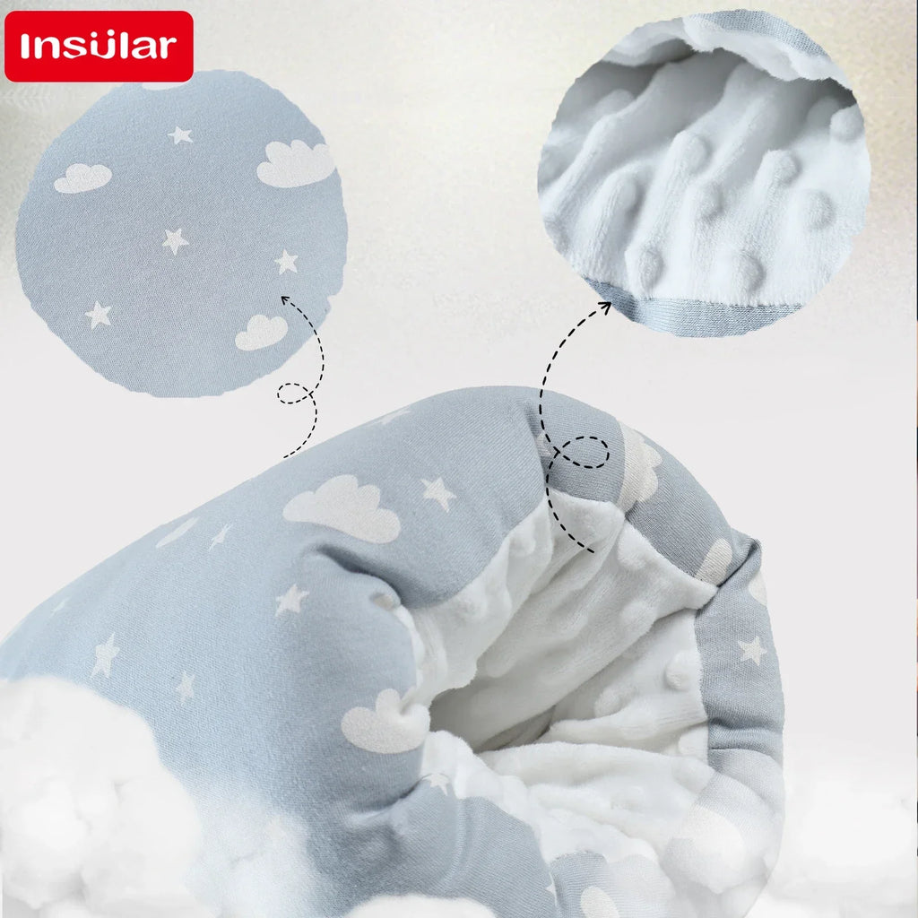 INSULAR Baby Arm Pillows Infant Nursing Anti-spit Milk Breastfeeding Pads Kids Sleeping Head Cushion Hand Warmer Chair Mattress
