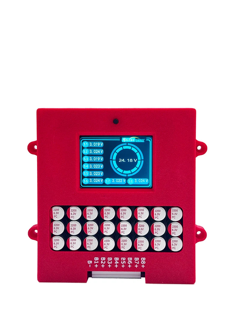 Heltec Lithium Lifepo4 8S Active Balancer with Voltage Display TFT Battery Voltage Tester 5A Energy Transfer Equalizer