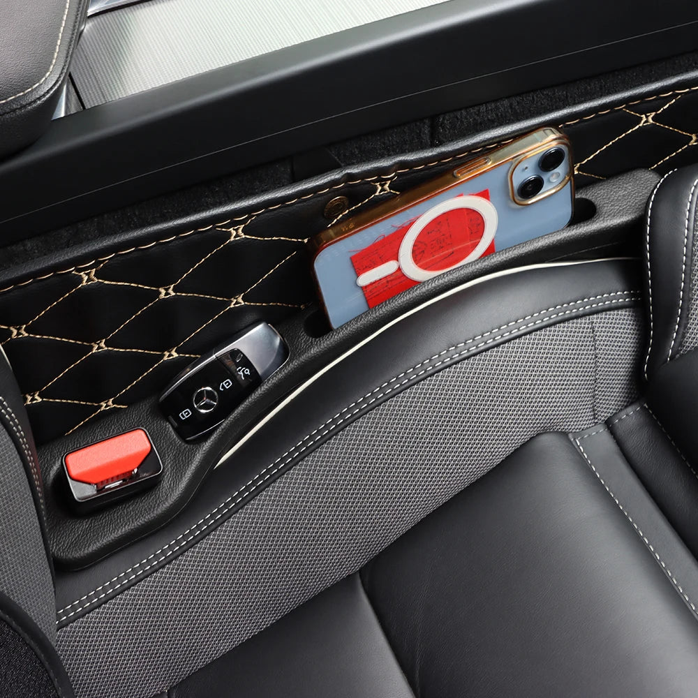 For Honda Accord 7 VII MKVII MK7 7th 2003 2004 2005 2006 2007 2PCS Car Seat Leak Proof Strips Gap Side Seam Filler Storage