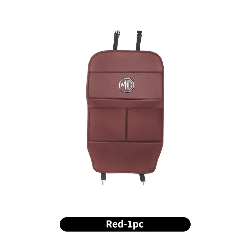 Car Seat Anti-Kick Pad Seatback Storage Bag Accessories For Morris Garages MG 6 3 5 7 TF ZR ZS HS GS GT Hector RX5 RX8 350 550